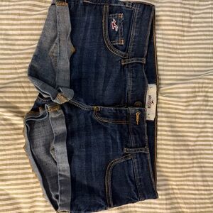 Hollister Dark Blue Denim Shorts
